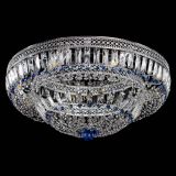 Люстра Венеция Купол пластинка 600 Синяя в Сочи Люстра Венеция Купол пластинка 600 Синяя в Сочи