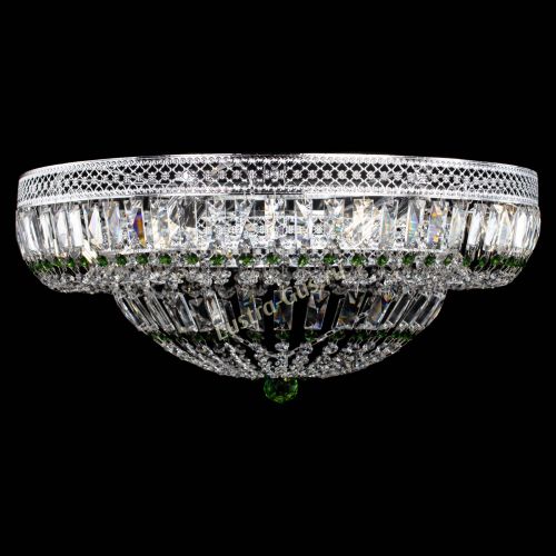 Люстра Венеция Купол пластинка 600 Зеленая в Сочи Гусь Хрустальный