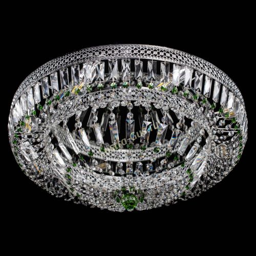 Люстра Венеция Купол пластинка 600 Зеленая в Сочи Гусь Хрустальный