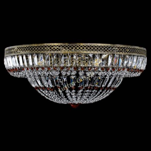 Люстра Венеция Купол пластинка под бронзу Чайная в Сочи Гусь Хрустальный