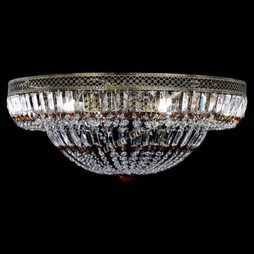 Люстра Венеция Купол пластинка под бронзу Чайная в Сочи Гусь Хрустальный