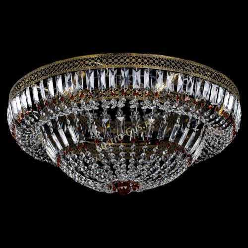 Люстра Венеция Купол пластинка под бронзу Чайная в Сочи Гусь Хрустальный