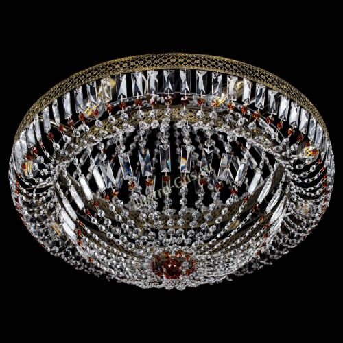 Люстра Венеция Купол пластинка под бронзу Чайная в Сочи Гусь Хрустальный