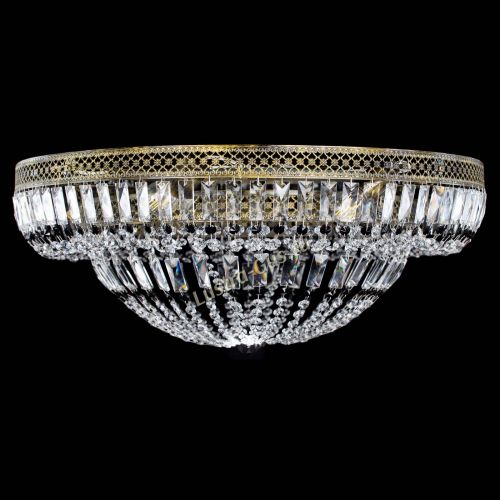 Люстра Венеция Купол пластинка под бронзу Черная в Сочи Гусь Хрустальный