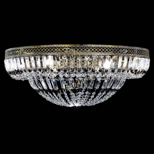 Люстра Венеция Купол пластинка под бронзу Черная в Сочи Гусь Хрустальный