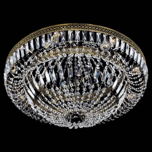 Люстра Венеция Купол пластинка под бронзу Черная в Сочи Гусь Хрустальный