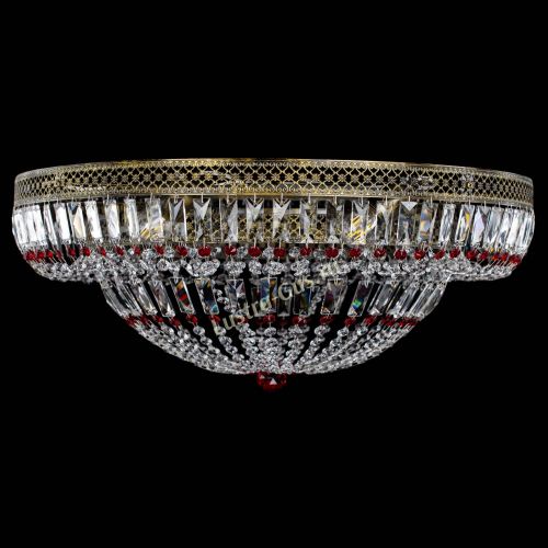Люстра Венеция Купол пластинка под бронзу Красная в Сочи Гусь Хрустальный