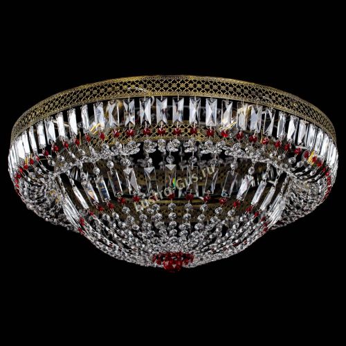 Люстра Венеция Купол пластинка под бронзу Красная в Сочи Гусь Хрустальный