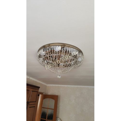 Люстра Венеция Купол пластинка под бронзу в Сочи Гусь Хрустальный