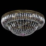 Люстра Венеция Купол пластинка под бронзу Розовая в Сочи