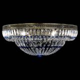 Люстра Венеция Купол пластинка под бронзу Синяя в Сочи