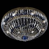 Люстра Венеция Купол пластинка под бронзу Синяя в Сочи