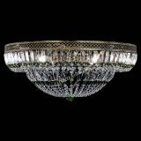 Люстра Венеция Купол пластинка под бронзу Зеленая в Сочи