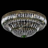 Люстра Венеция Купол пластинка под бронзу Зеленая в Сочи