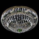 Люстра Венеция Купол пластинка под бронзу Зеленая в Сочи