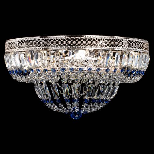 Люстра Венеция Купол пластинка Синяя в Сочи Гусь Хрустальный