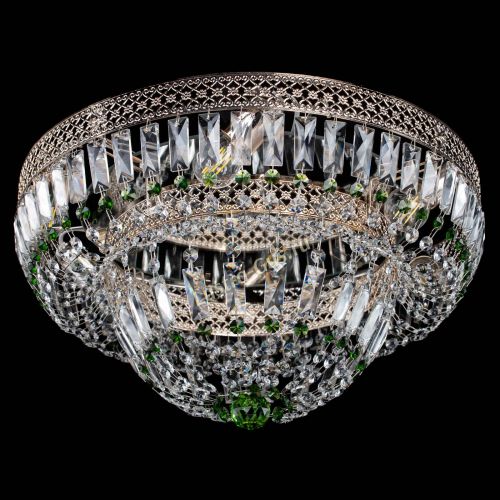 Люстра Венеция Купол пластинка Зеленая в Сочи Гусь Хрустальный