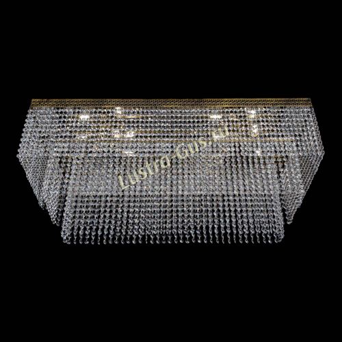 Люстра Прямоугольник Венеция №8 под бронзу в Сочи Гусь Хрустальный