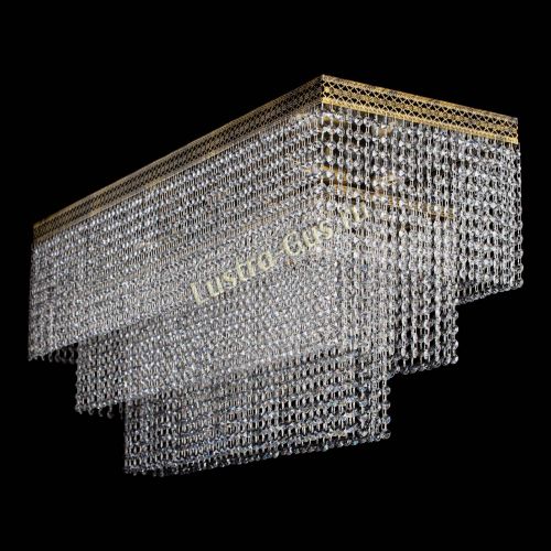 Люстра Прямоугольник Венеция №8 под бронзу в Сочи Гусь Хрустальный