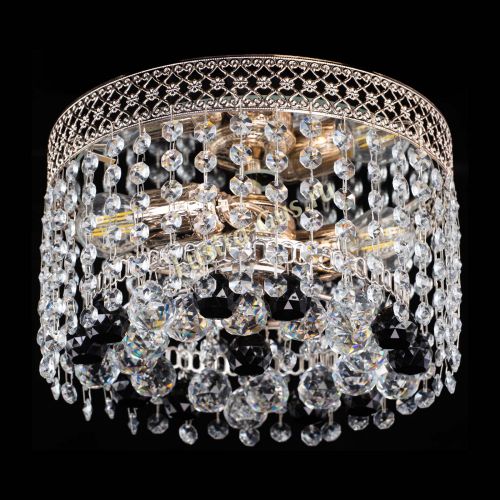 Люстра Венеция шар №2 черная в Сочи Гусь Хрустальный