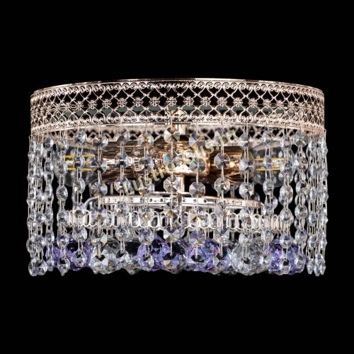 Люстра Венеция шар №2 фиолетовая в Сочи Гусь Хрустальный