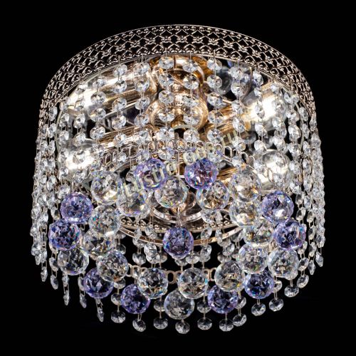 Люстра Венеция шар №2 фиолетовая в Сочи Гусь Хрустальный
