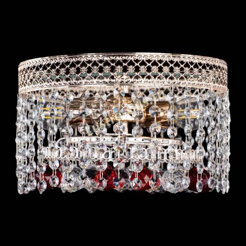 Люстра Венеция шар №2 красная в Сочи Гусь Хрустальный