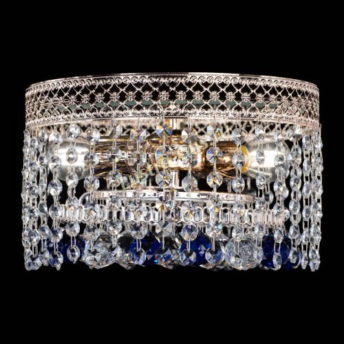 Люстра Венеция шар №2 синяя в Сочи Гусь Хрустальный