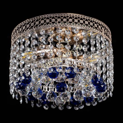 Люстра Венеция шар №2 синяя в Сочи Гусь Хрустальный