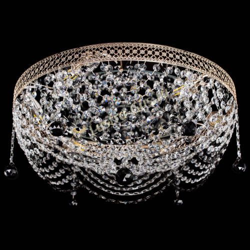 Люстра Венеция Жасмин черная в Сочи Гусь Хрустальный