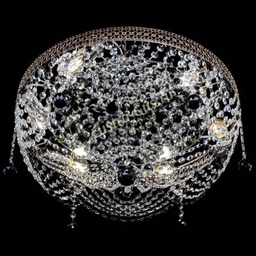 Люстра Венеция Жасмин черная в Сочи Гусь Хрустальный