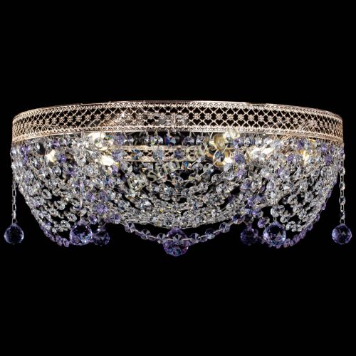 Люстра Венеция Жасмин фиолетовая в Сочи Гусь Хрустальный