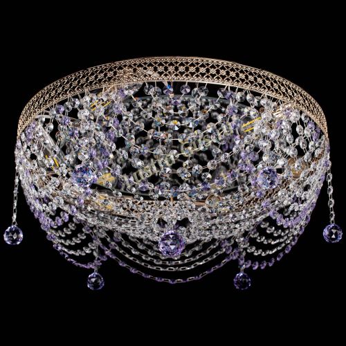 Люстра Венеция Жасмин фиолетовая в Сочи Гусь Хрустальный