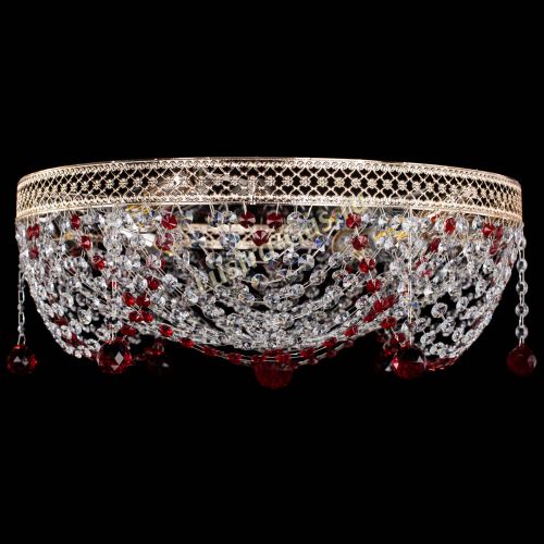 Люстра Венеция Жасмин красная в Сочи Гусь Хрустальный