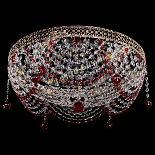 Люстра Венеция Жасмин красная в Сочи Гусь Хрустальный