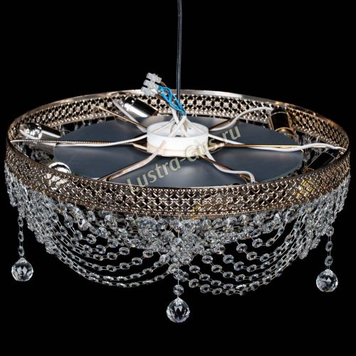 Люстра Венеция Жасмин фиолетовая в Сочи Гусь Хрустальный