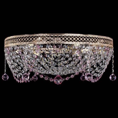 Люстра Венеция Жасмин розовая в Сочи Гусь Хрустальный