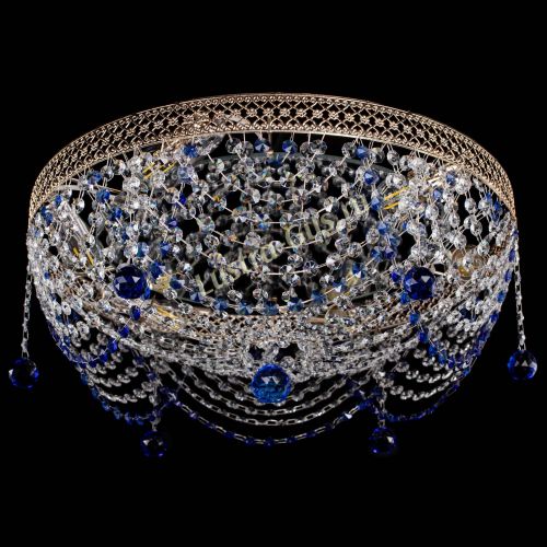 Люстра Венеция Жасмин синяя в Сочи Гусь Хрустальный