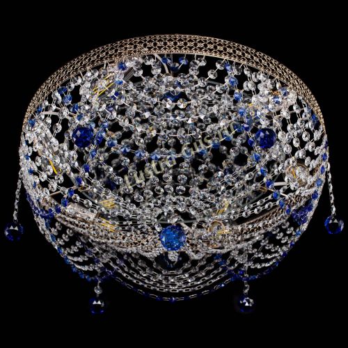 Люстра Венеция Жасмин синяя в Сочи Гусь Хрустальный