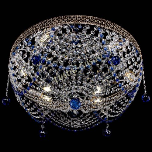 Люстра Венеция Жасмин синяя в Сочи Гусь Хрустальный