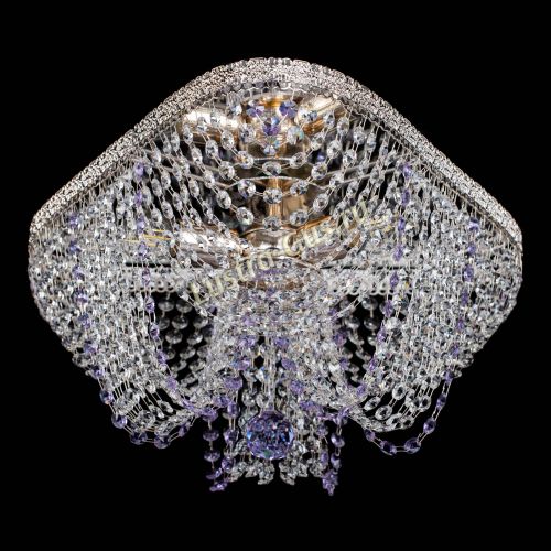 Люстра Верона Токката №5 фиолетовая в Сочи Гусь Хрустальный