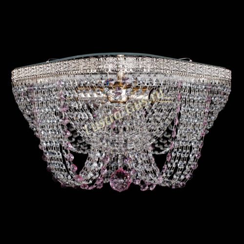 Люстра Верона Токката №5 розовая в Сочи Гусь Хрустальный