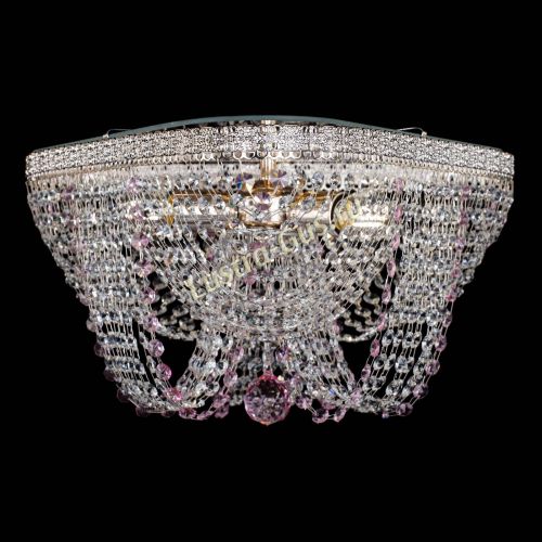 Люстра Верона Токката №5 розовая в Сочи Гусь Хрустальный