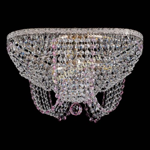 Люстра Верона Токката №5 розовая в Сочи Гусь Хрустальный