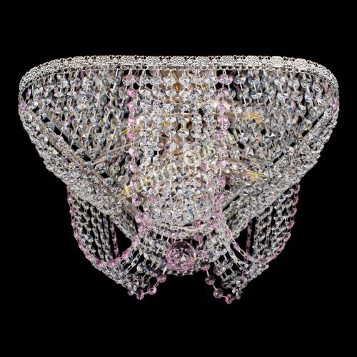 Люстра Верона Токката №5 розовая в Сочи Гусь Хрустальный