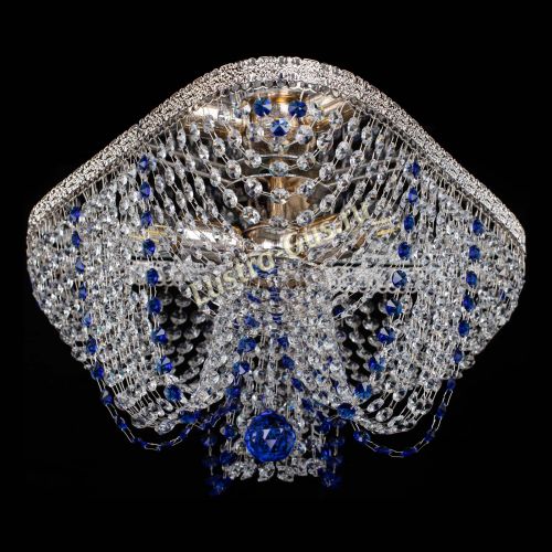 Люстра Верона Токката №5 синяя в Сочи Гусь Хрустальный