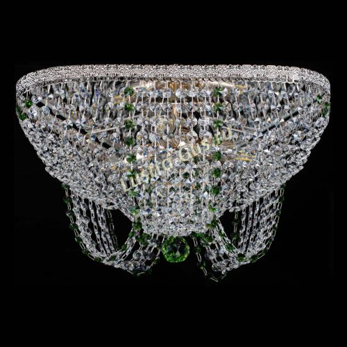 Люстра Верона Токката №5 зеленая в Сочи Гусь Хрустальный