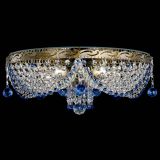 Люстра Виктория Синяя под бронзу в Сочи