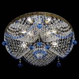 Люстра Виктория Синяя под бронзу в Сочи