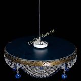 Люстра Виктория Синяя под бронзу в Сочи